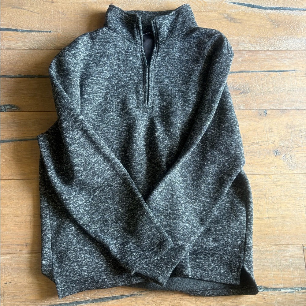 Beverly Hills Polo Club Charcoal Zip-Up Sweater